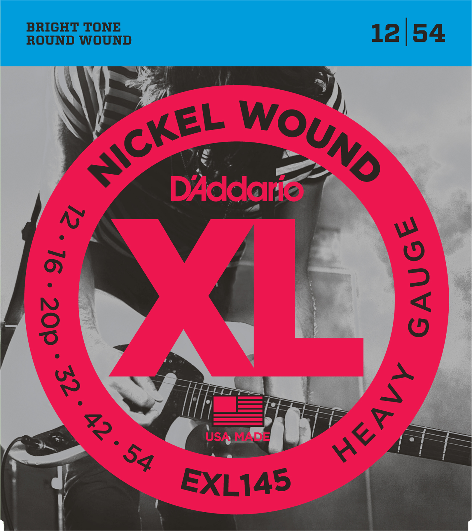 Струны для электрогитары D'Addario EXL145 Струны для электрогитары 12-54 - фото 1