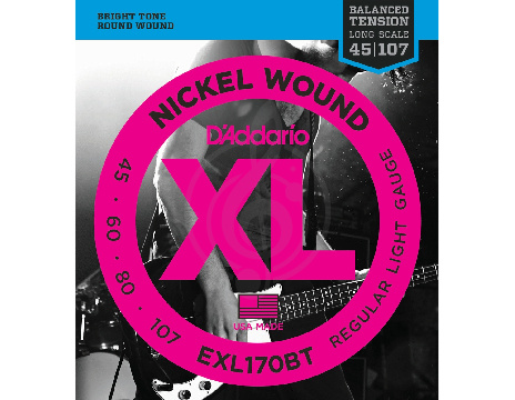 D'Addario EXL170BT - Струны БАС long 045-107 - фото 1 Струны для бас-гитары D'Addario EXL170BT - Струны БАС long 045-107 - фото 1