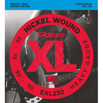 D'Addario EXL230 - Струны БАС super soft long, 055-110. - фото 1 Струны для бас-гитары D'Addario EXL230 - Струны БАС super soft long, 055-110. - фото 1