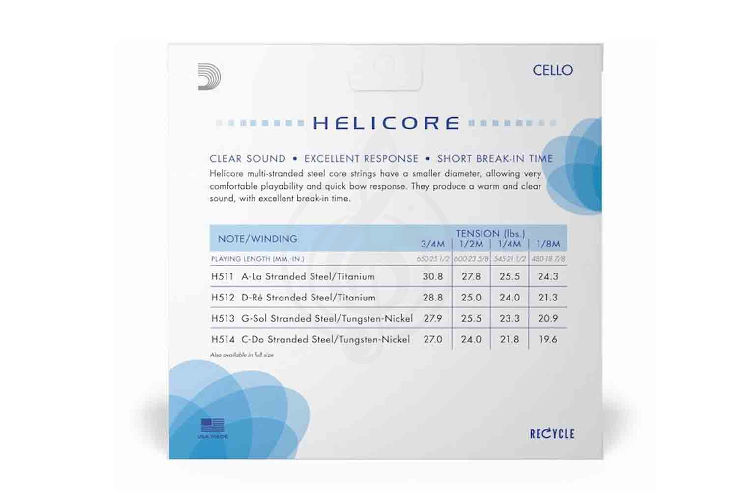  D'ADDARIO H512 3/4M - Одиночная струна для виолончели - фото 2