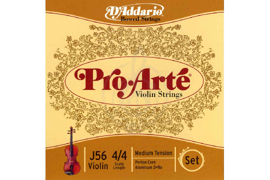 D`Addario J56-4/4M PROARTE - Комплект струн для скрипки - фото 1 Струны для скрипки D`Addario J56-4/4M PROARTE - Комплект струн для скрипки - фото 1