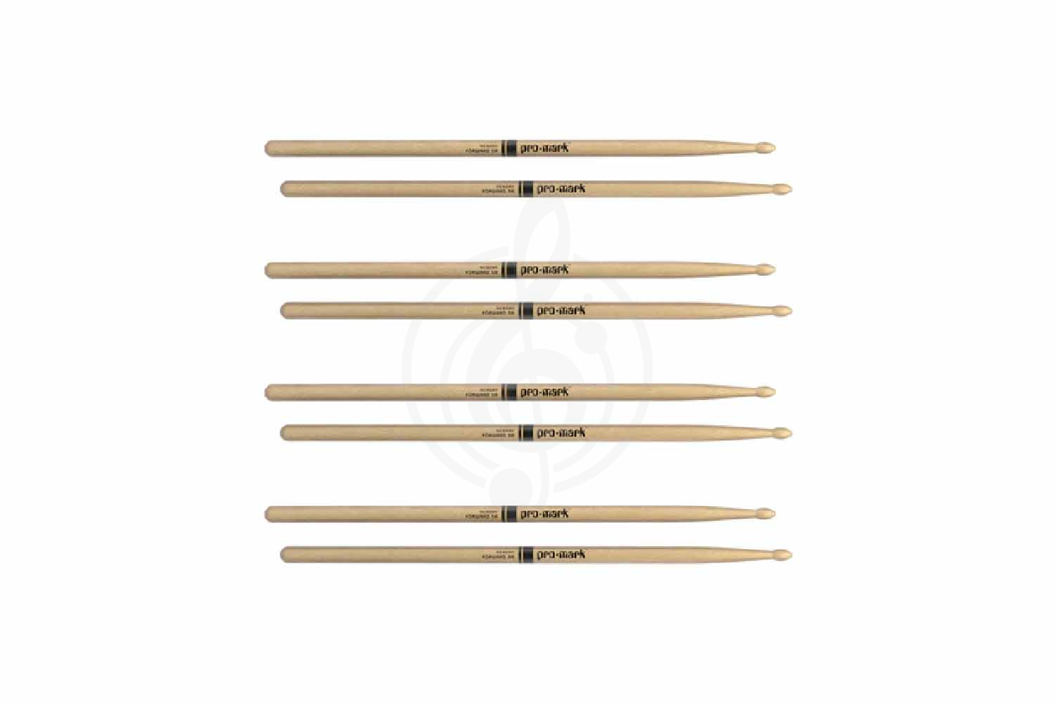 Барабанные палочки D'Addario TX5AW-4P Lacquered Hickory Forward 5A - Барабанные палочки - фото 2