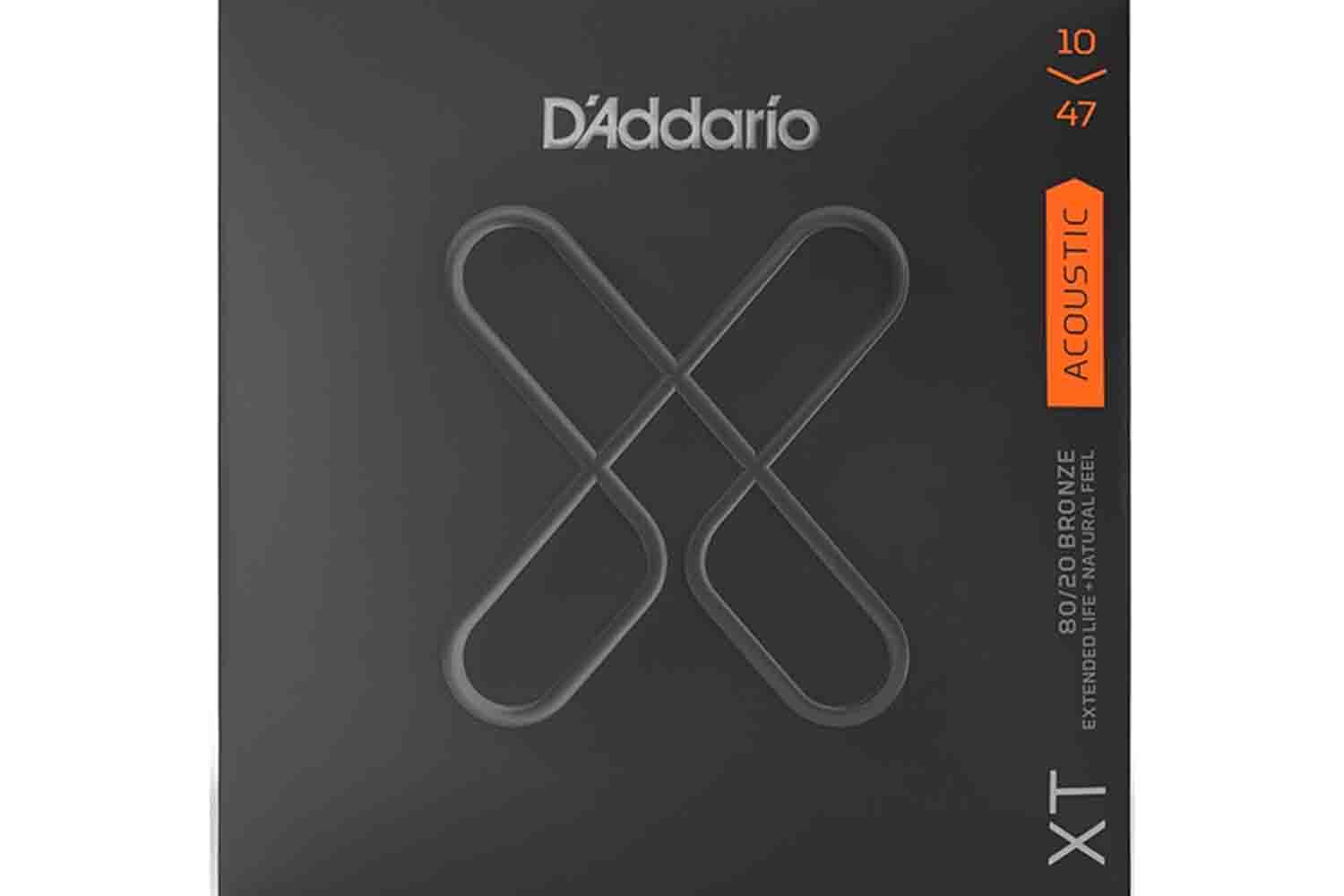 Струны для акустической гитары D'Addario XTABR1047 XT - Комплект струн для акустической гитары - фото 1