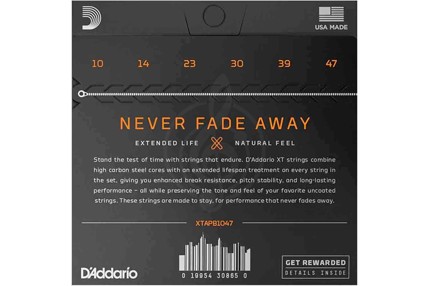 Струны для акустической гитары D'Addario XTAPB1047 XT - Комплект струн для акустической гитары - фото 2