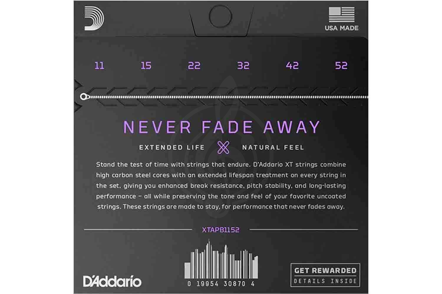 Струны для акустической гитары D'Addario XTAPB1152 XT - Комплект струн для акустической гитары - фото 2