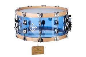 Изображение Dixon PDSCST654ACB Cornerstone See-Through Blue - Малый барабан 6.5 x 14"