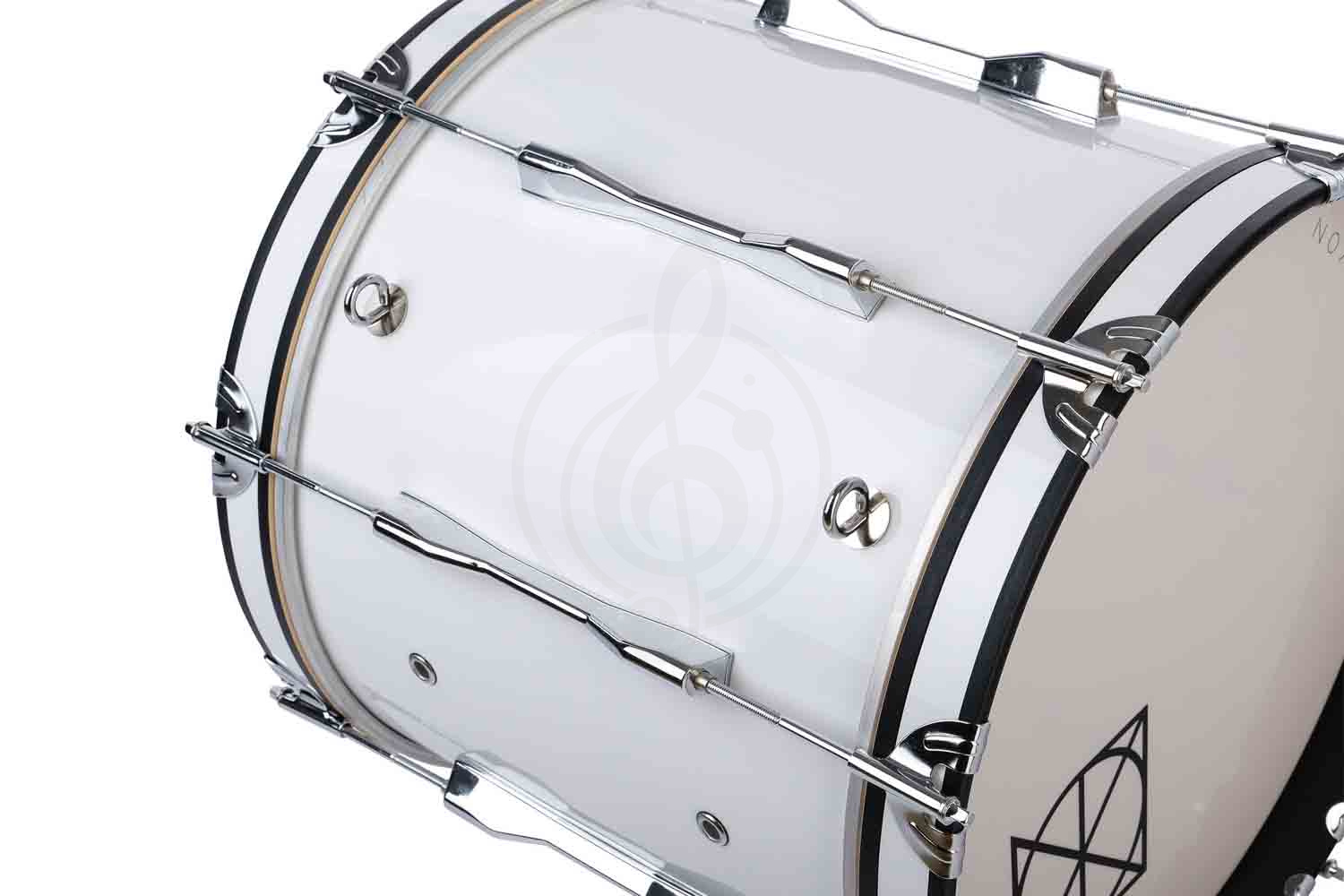 Маршевый барабан Dixon PMZCL4161-WT - Маршевый бас-барабан, 16" х 14" - фото 4