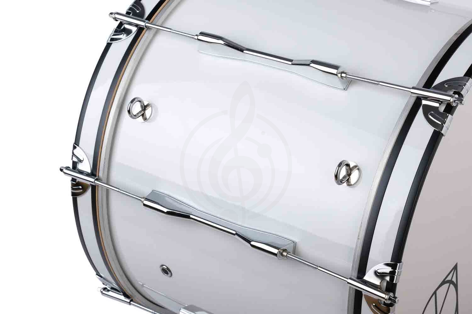 Маршевый барабан Dixon PMZCL4181-WT - Маршевый бас-барабан, 18" х 14" - фото 4