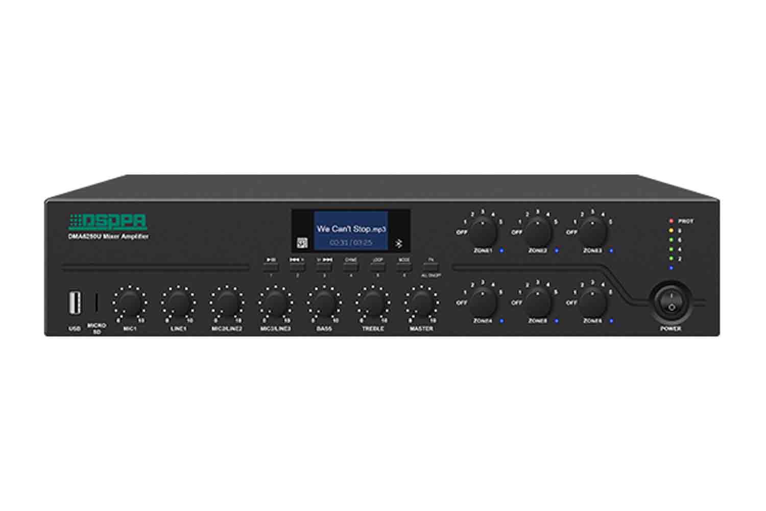 Радиоузел DSPPA DMA6500U - Микшер-усилитель трансляционный - фото 1