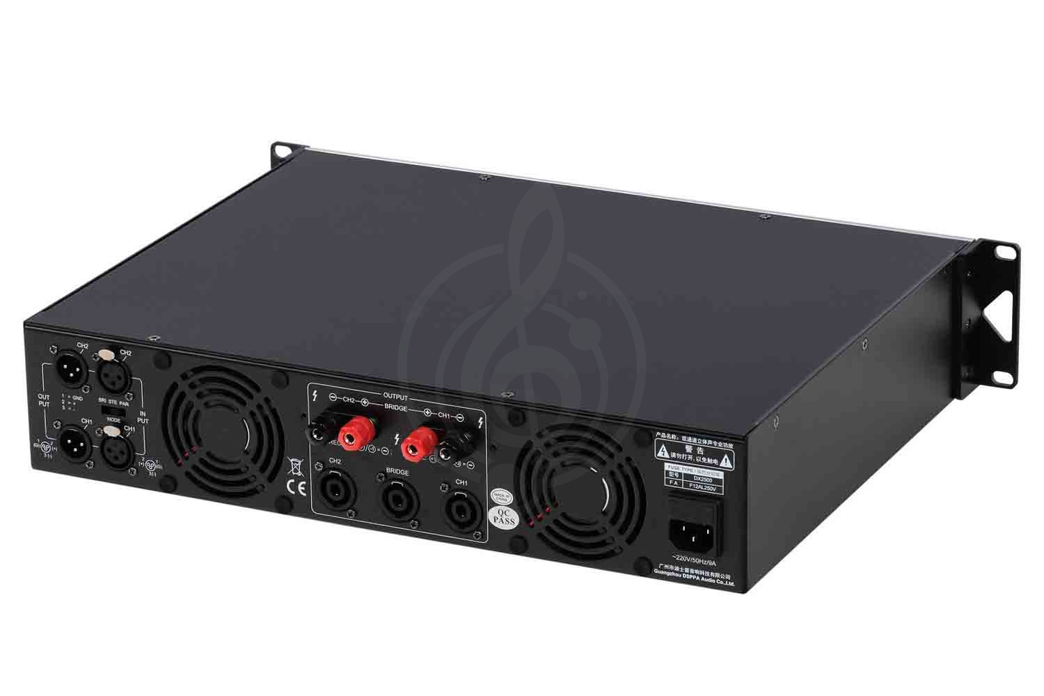 Аналоговый усилитель мощности DSPPA DX2500 - Усилитель мощности, 2х400 Вт - фото 6