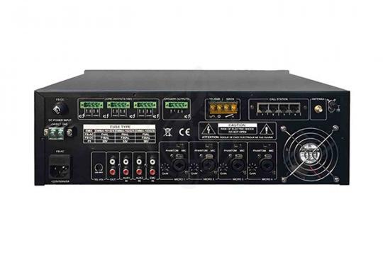 Радиоузел DSPPA MP835 - Микшер-усилитель трансляционный - фото 2