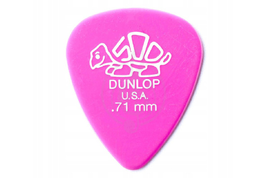 Медиатор Dunlop Delrin 500 Медиаторы, толщина 0,71мм - фото 1