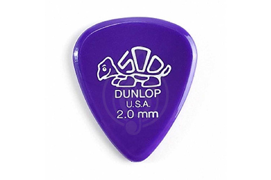 Медиатор Dunlop Delrin 500 Медиаторы, толщина 2,00мм - фото 1