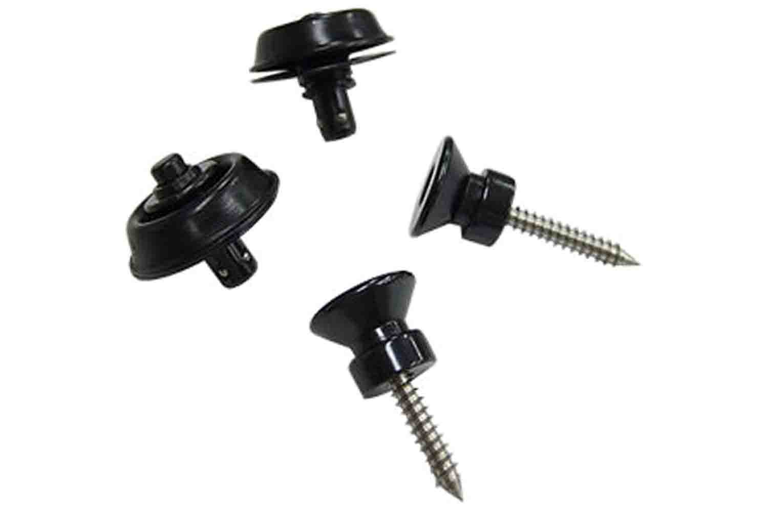  Dunlop SLS1503BK Straplok Traditional Крепление ремня, черное, 2шт - фото 1