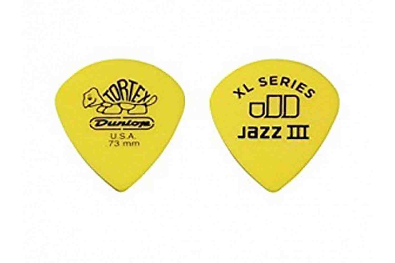 Медиатор Dunlop Tortex Jazz III XL Медиатор, толщина 0,73мм - фото 1