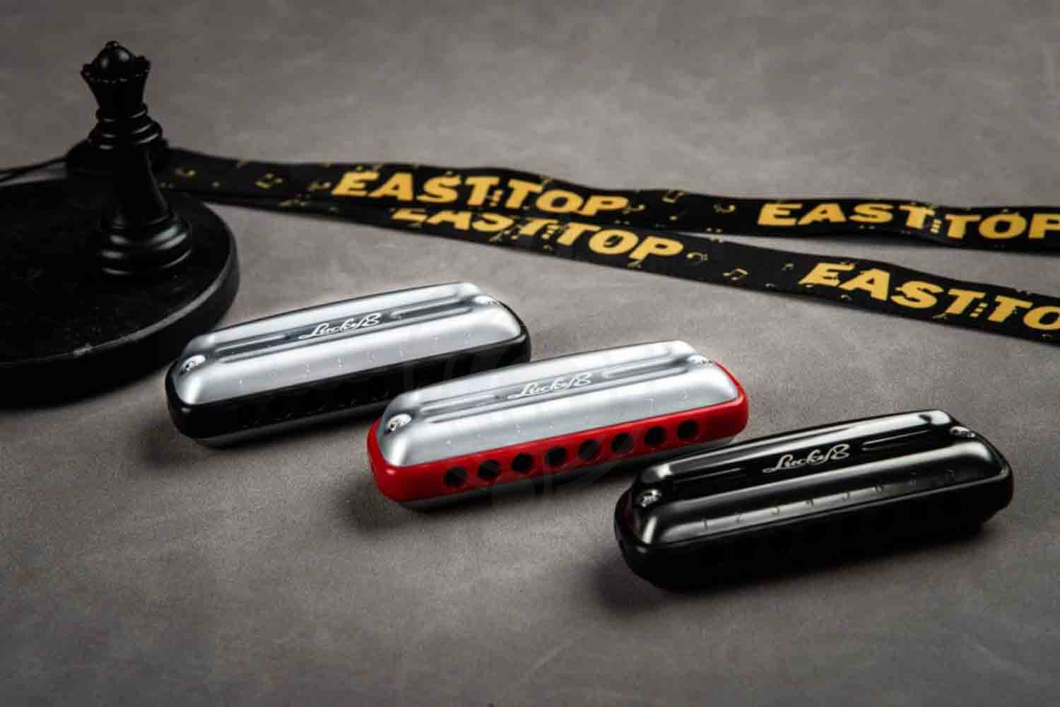 Диатоническая губная гармошка EASTTOP LUCKY 8 C BLACK COMB - Диатоническая губная гармошка - фото 6