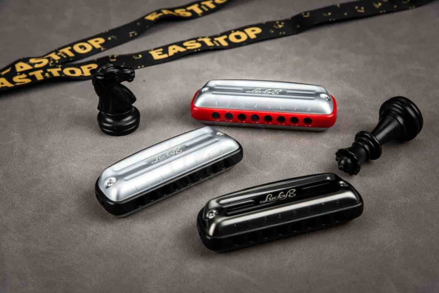 Диатоническая губная гармошка EASTTOP LUCKY 8 C RED COMB - Диатоническая губная гармошка - фото 5