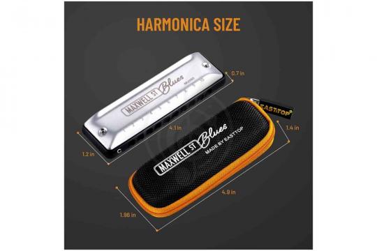 Диатоническая губная гармошка EASTTOP MS030 E (Maxwell ST) - Диатоническая губная гармошка - фото 12