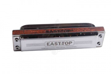 Диатоническая губная гармошка EASTTOP PRO40 (GRIS-GRIS) C - Диатоническая губная гармошка, C - фото 3