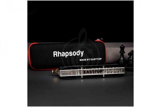 Хроматическая губная гармошка EASTTOP RHAPSODY-16 C - Гармошка губная хроматическая - фото 3