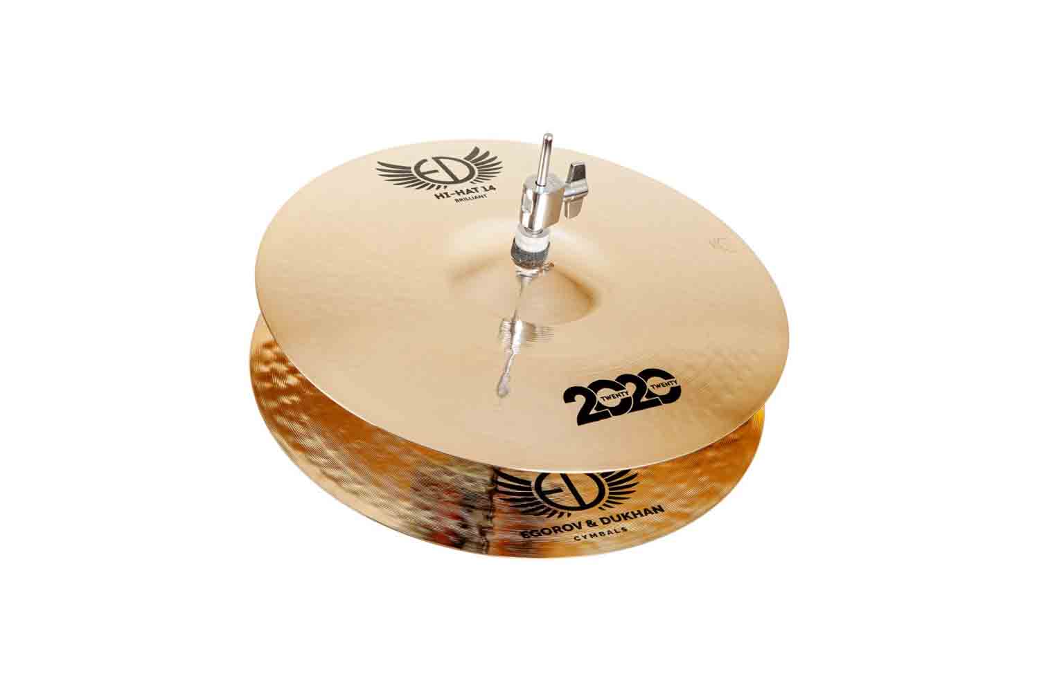 Тарелка Hi-Hat ED Cymbals ED2020HH14BR 2020 Brilliant Hi-Hat - Две тарелки 14" - фото 1