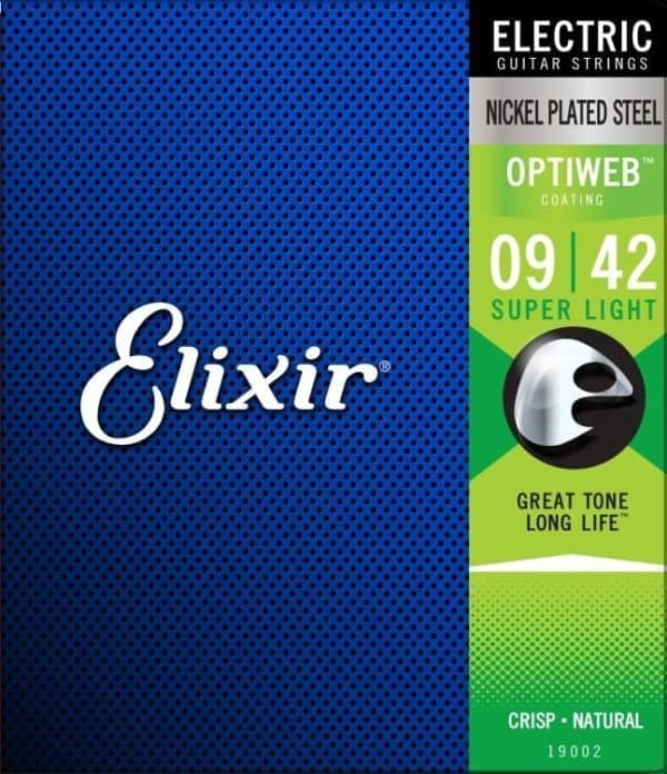 Струны для электрогитары Elixir Super light 9-42 19002 Optiweb - Комплект струн для электрогитары - фото 1