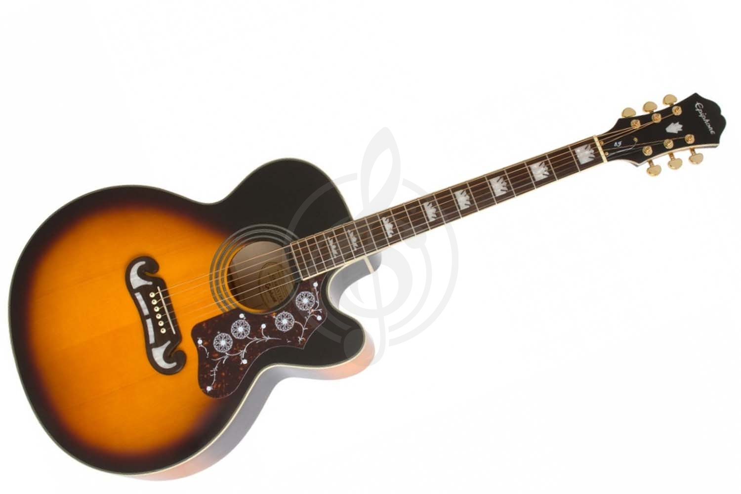 Акустическая гитара EPIPHONE EJ-200CE VINT. SUNBURST GLD - фото 1