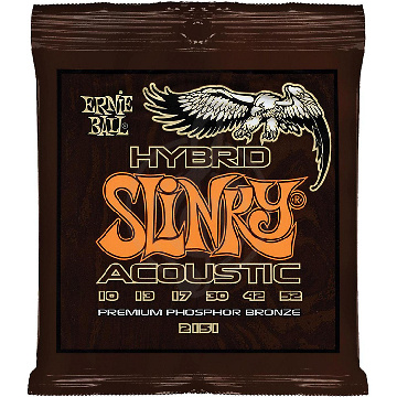 Струны для акустической гитары Ernie Ball 2151 струны для акуст.гитары 10-52 - фото 1