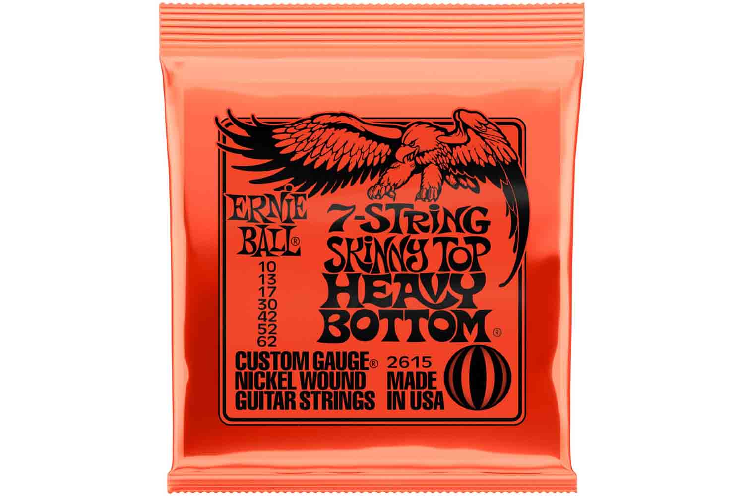 Струны для электрогитары ERNIE BALL 2615 Nickel Wound Skinny - Струны для 7стр. эл.гитары - фото 1