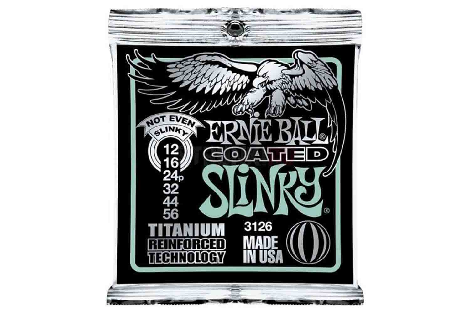 Струны для электрогитары Ernie Ball 3126 Coated Electric - Струны для электрогитары 12-56 - фото 1