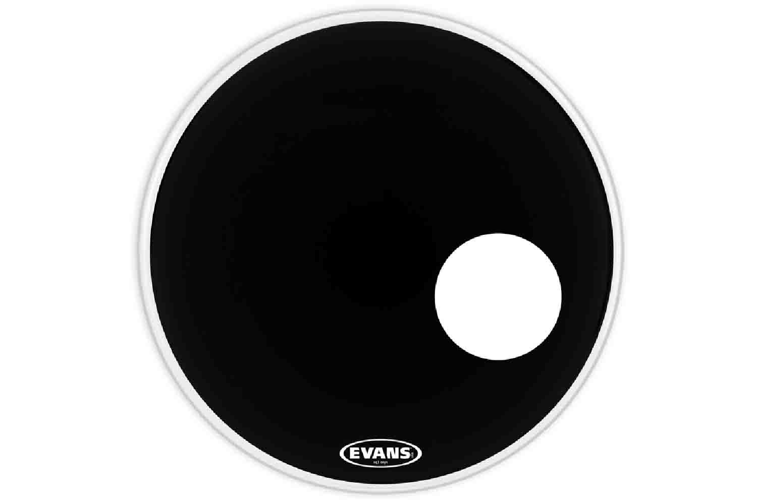 Пластик для бочки Evans BD22RONX - 22" EQ3 Resonant Onyx пластик для бас-барабана - фото 1