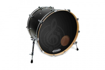 Пластик для бочки Evans BD22RONX - 22" EQ3 Resonant Onyx пластик для бас-барабана - фото 2