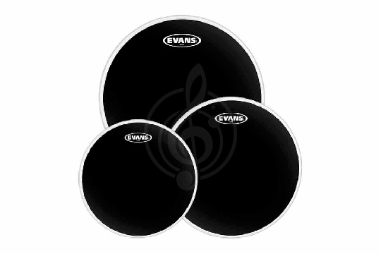Evans ETP-CHR-F Black Chrome Fusion - Набор пластика для том барабана 10", 12", 14" - фото 1 Пластик в комплекте Evans ETP-CHR-F Black Chrome Fusion - Набор пластика для том барабана 10", 12", 14" - фото 1