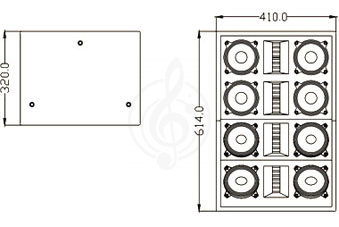 Пассивная акустическая система FDB LA205 Акустическая система мини линейный массив, 400 Вт - фото 2