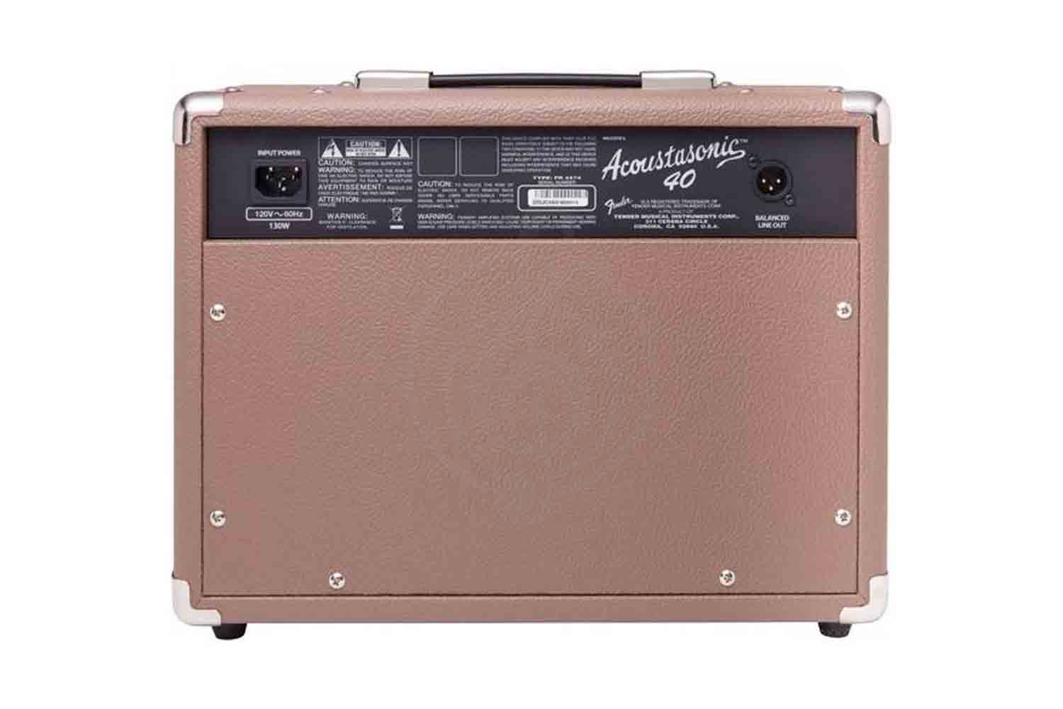 Комбоусилитель для акустической гитары FENDER ACOUSTASONIC 40 - Гитарный комбик для акустической гитары - фото 3
