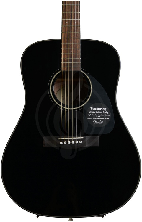 Акустическая гитара FENDER CD-60 DREADNOUGHT BLACK акустическая гитара - фото 5