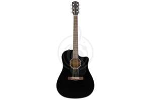 Изображение FENDER CD-60SCE Dread Black WN - Электроакустическая гитара