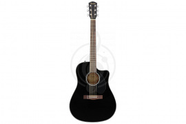 Электроакустическая гитара FENDER CD-60SCE Dread Black WN - Электроакустическая гитара - фото 1