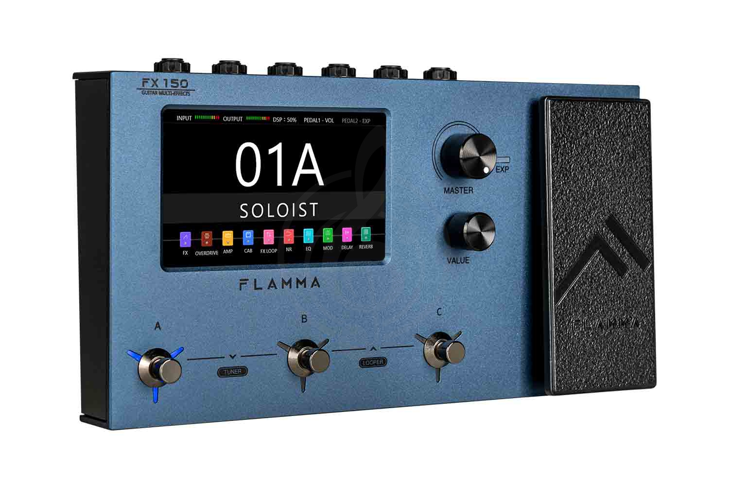 Процессор для электрогитары Flamma FX150-BL - Процессор эффектов - фото 8