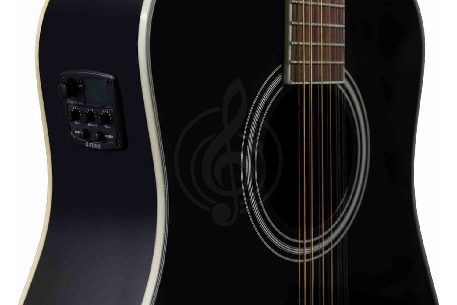 Электроакустическая гитара FLIGHT D-200/12 BK EQ - Элекстроакустическая гитара - фото 4