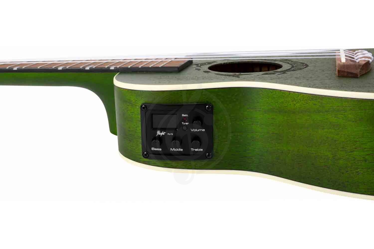 Укулеле концерт FLIGHT DUC380 CEQ JADE - Укулеле концерт - фото 5