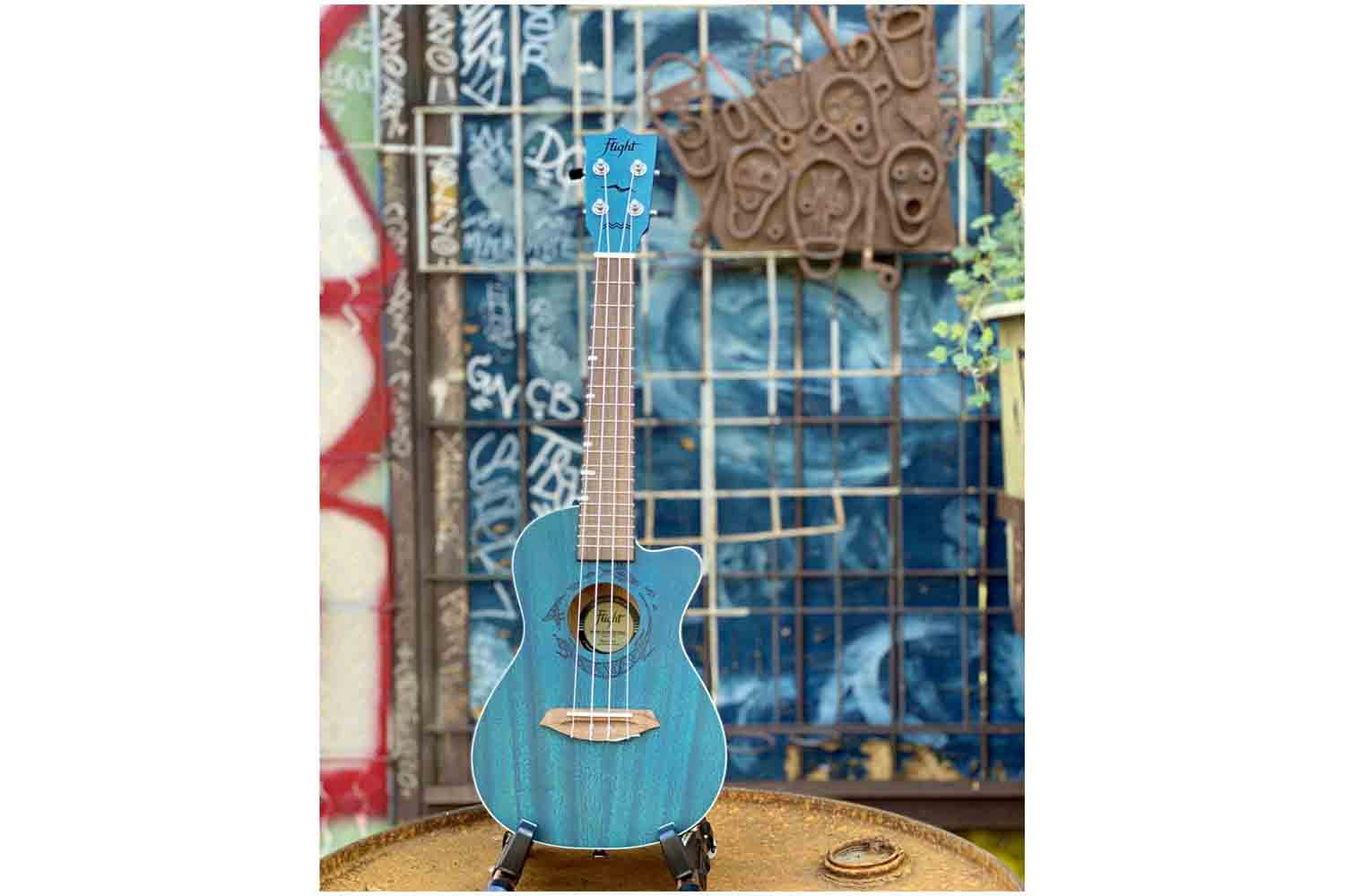 Укулеле концерт FLIGHT DUC380 CEQ TOPAZ - Укулеле со звукоснимателем - фото 3