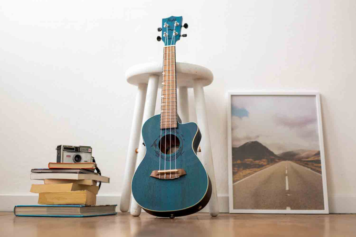 Укулеле концерт FLIGHT DUC380 CEQ TOPAZ - Укулеле со звукоснимателем - фото 4