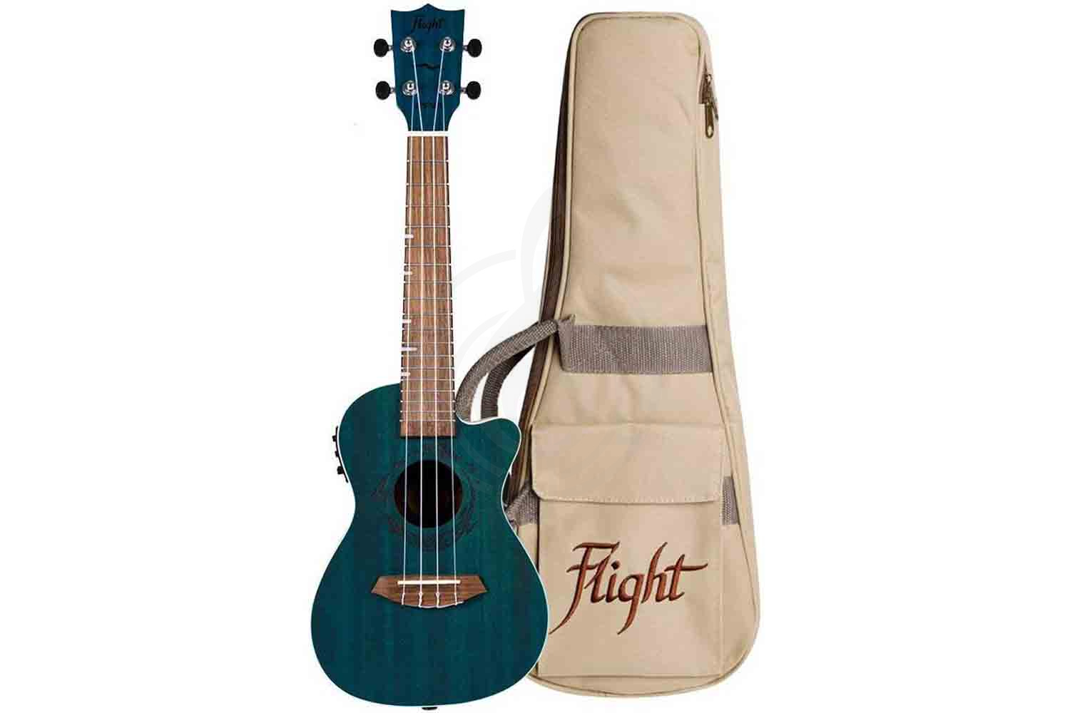 Укулеле концерт FLIGHT DUC380 CEQ TOPAZ - Укулеле со звукоснимателем - фото 17