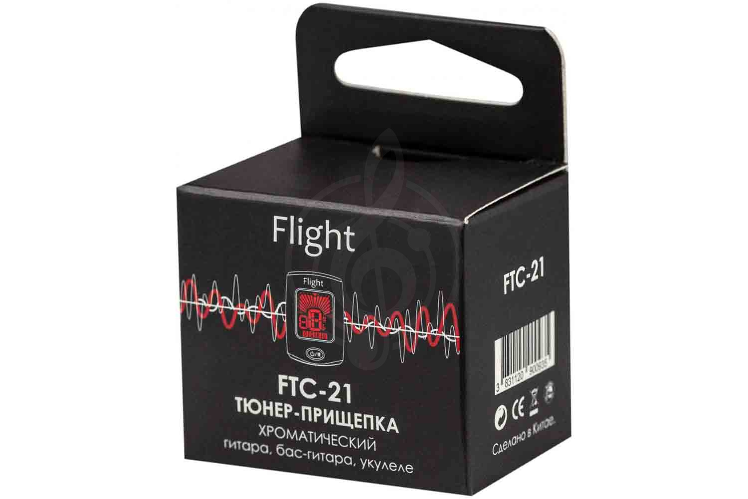 Тюнер для гитары FLIGHT FTC-21 - хроматический тюнер-прищепка - фото 5