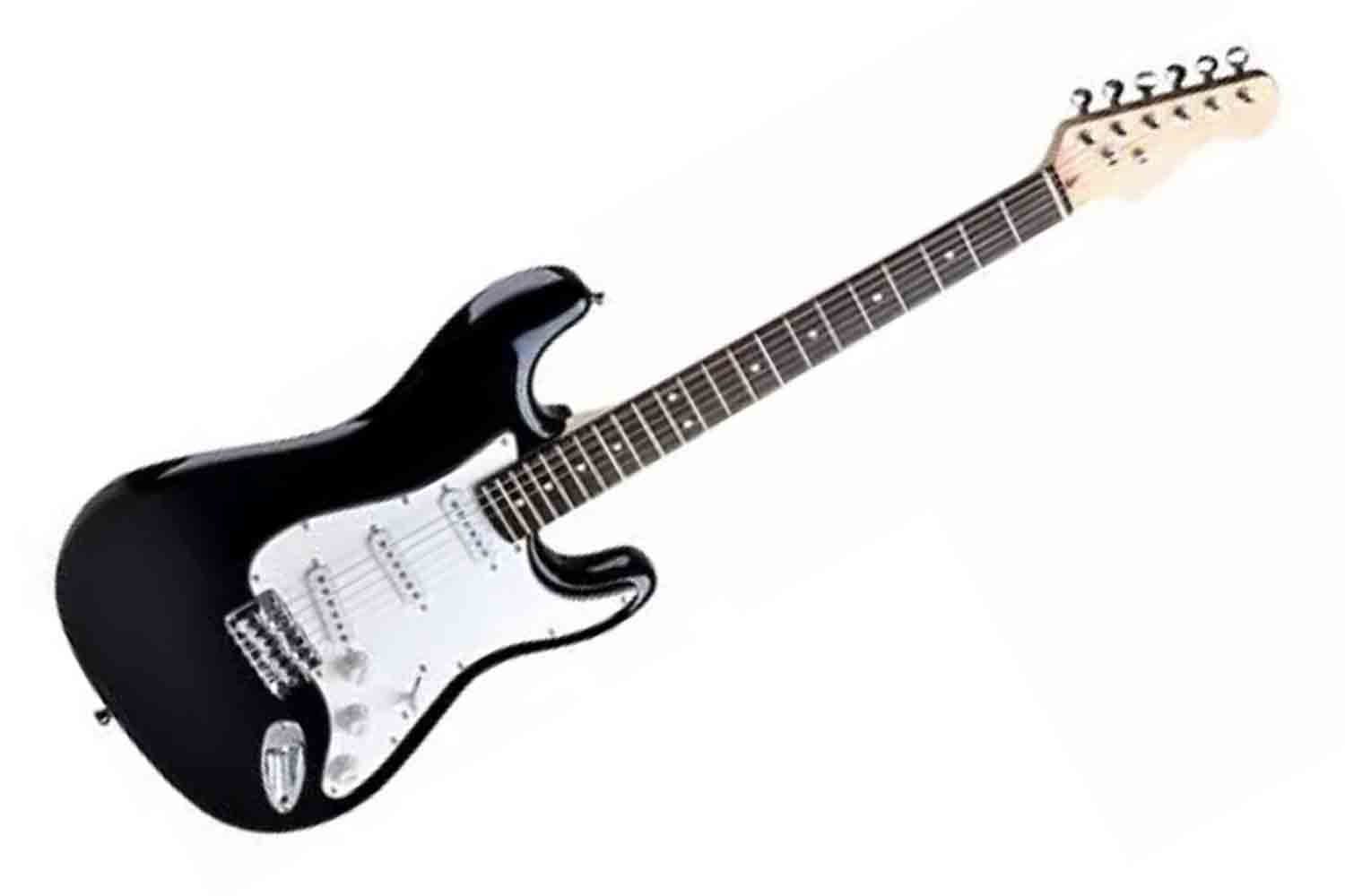 Электрогитара Stratocaster Foix FEG/FEG-K-EG1-BK - Электрогитара, черная - фото 1