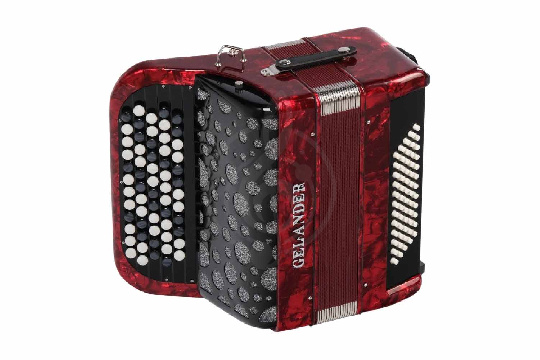 Аккордеон 4/4 Gelander GH5060-RED - Кнопочный аккордеон - фото 1