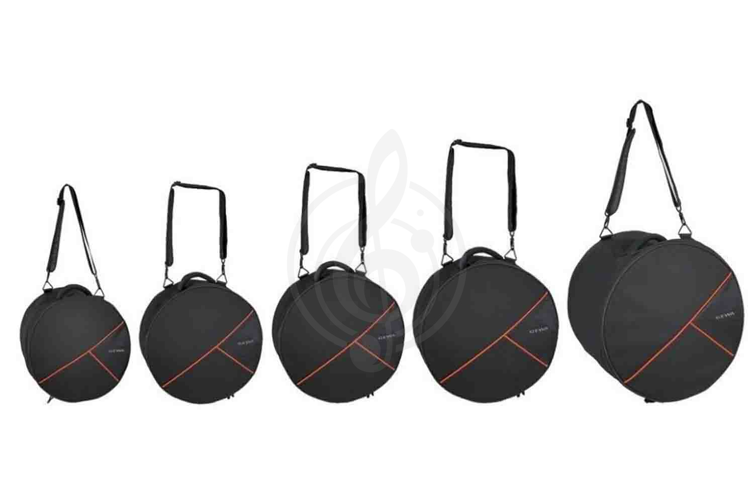 Чехол для барабана GEWA Gig Bag set for Drum Sets Premium 22x18, 10x8, 12x9, 16x16, 14x6,5 - Комплект чехлов для барабанов - фото 1