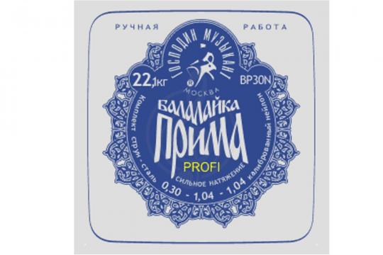 Струны для балалайки Господин музыкант BP30N "Синяя" - Струны для балалайки прима, сталь/нейлон - фото 2