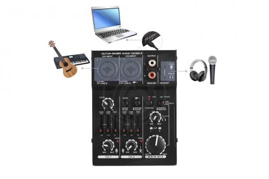 Активный микшер Grand Vox YUEC-2 - Мини-микшер - фото 4